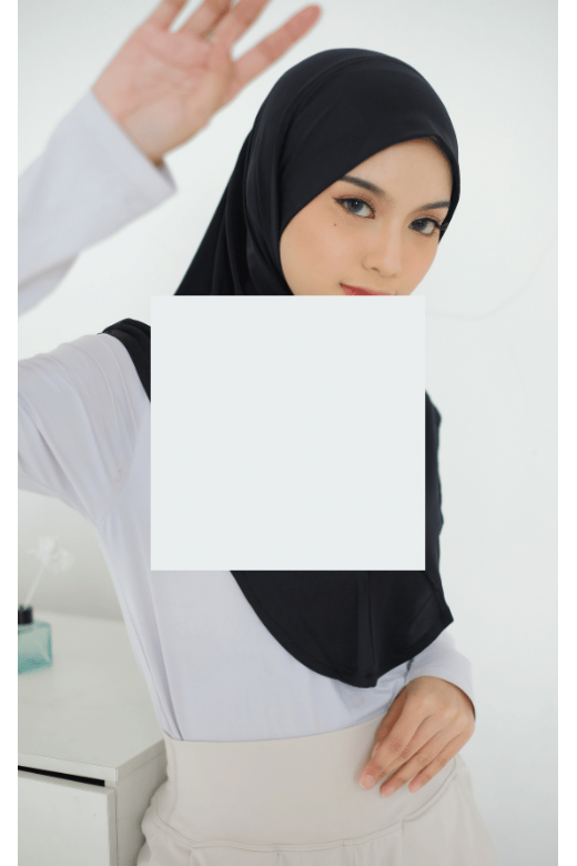 Maisa Hijab Sporty Black